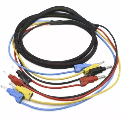 4mm Retractible Stackable Banana Plug Lead 4 Colour, 2m